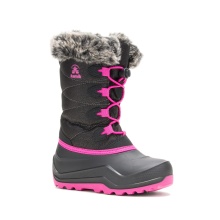 Kamik Winter Boots Snowangel - Made in Canada, waterproof - black/pink girls