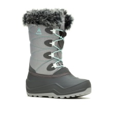 Kamik Winter Boots Snowangel - Made in Canada, waterproof - charcoal grey/mint girls
