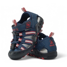 Kamik Sandal Crab (waterproof synthetic leather) navy blue/red children