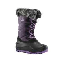 Kamik Winter Boots Snowangel - Made in Canada, waterproof - purple/black girls
