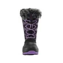 Kamik Winter Boots Snowangel - Made in Canada, waterproof - purple/black girls