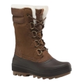 Kamik Winter Boots Lauren (Leather, Waterproof) - Made in Canada - Dark Brown Ladies