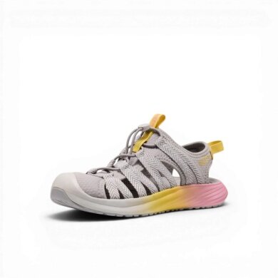 Keen Sandal Whisper Lite (Quick-lacing system, for light hiking) grey/yellow/pink ladies