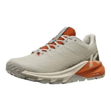 Keen Targhee Apex WP Walking Shoes (All Terrain, waterproof) stone grey/flame orange men's