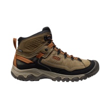 Keen Targhee IV Mid WP Hiking Shoes (Nubuck Leather, Waterproof) Light Brown/Black Men's
