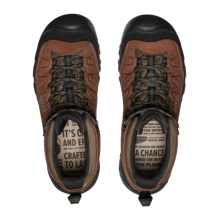 Keen Targhee IV Mid Wide WP Hiking Shoes (Nubuck leather, waterproof, wide) brown/black men's