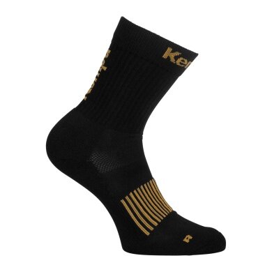 Kempa Indoor Sock Logo Classic black/gold - 1 pair