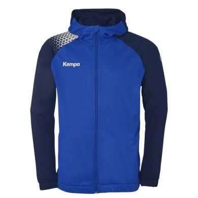 Kempa Hooded Jacket Ambition 28 (Full-Zip, 100% Polyester) blue/navy blue Men's