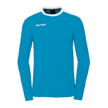 Kempa Sport Long Sleeve Shirt Emotion 27 (100% Polyester) Blue/White Men