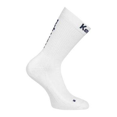 Kempa Sports Sock Team Classic Crew 2026 white/navy blue - 1 pair