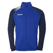 Kempa Training Jacket Poly Ambition 28 (Full-Zip, 100% Polyester) blue/navy blue men's