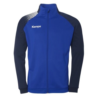 Kempa Training Jacket Poly Ambition 28 (Full-Zip, 100% Polyester) blue/navy blue men's