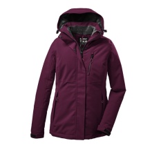 Killtec Winter Jacket KOW 140 with Hood (waterproof and windproof) dark pink ladies