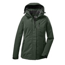 Killtec Winter Jacket KOW 140 with Hood (waterproof and windproof) green-grey Ladies