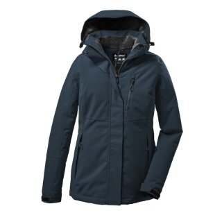 Killtec Winter Jacket KOW 140 with Hood (waterproof and windproof) light petrol ladies