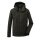 Killtec softshell jacket with detachable hood (fleece lining, water-repellent) dark green men's