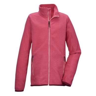 Killtec Fleece Jacket KOS 161 (with Stand-up Collar) Dark Pink Girls