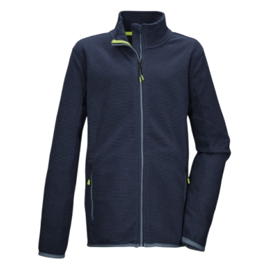 Killtec Fleece Jacket KOS 162 (with Stand-Up Collar) Dark Blue Boys