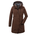 Killtec winter coat with detachable hood (waterproof and windproof, parka) cappuccino brown ladies