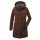 Killtec winter coat with detachable hood (waterproof and windproof, parka) cappuccino brown ladies