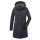 Killtec winter coat with detachable hood (waterproof and windproof, parka) metallic grey ladies