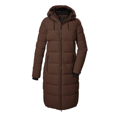 Killtec Winter Coat KOW 56 QLTD with Hood (breathable, windproof, water-repellent) cappuccino brown ladies