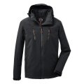 Killtec softshell jacket with detachable hood (fleece lining, water-repellent) 00200 black men's