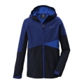 Killtec Softshell Jacket KOS 142 (with hood, windproof) dark blue boys