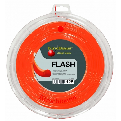 Kirschbaum Tennis String Flash (Durability+Power) orange 200m Roll