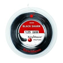 Kirschbaum Tennis String Black Shark (Durability+Spin) black 200m roll