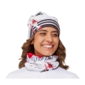 Krimson Klover Hat (Pom Pom) Apres Anyone Beanie - white/black/red Ladies - 1 piece