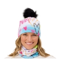 Krimson Klover Hat (Pom Pom) Graffiti Girls Beanie - white/multi-coloured Ladies - 1 piece