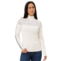 Krimson Klover Sweater Pullover Summit 2.0 Zip Neck (Merino wool) white ladies