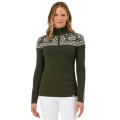 Krimson Klover Sweater Pullover Summit 2.0 Zip Neck (Merino Wool) hunter green Ladies