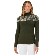 Krimson Klover Sweater Pullover Summit 2.0 Zip Neck (Merino Wool) hunter green Ladies