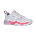 KSwiss Speedex HB Clay/Sand Court Tennis Shoes - white/orchid/pink for women