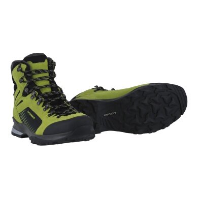 Lowa Hiking Shoes Vigo GTX (Trekking, Split Leather-Textile, Waterproof) Lime Green/Black Men