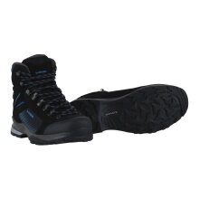 Lowa Hiking Shoes Vigo GTX (Trekking, Split Leather-Textile, Waterproof) Black/Blue Men