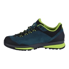 Lowa Delago Low GTX Hiking Shoes (Trekking, Suede, Waterproof) 2025 Petrol Blue/Lime Green Men's