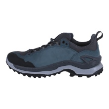 Lowa Innovo Low GTX Walking Shoes (All-Terrain, Suede/Textile, Waterproof) grey/petrol blue Men's