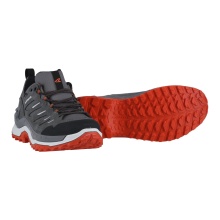 Lowa Innovo Low GTX Walking Shoes (All-Terrain, Suede/Textile, Waterproof) grey/fire red Men's