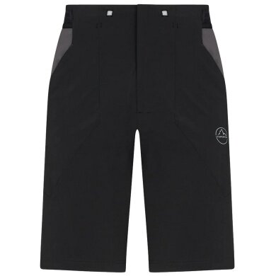 La Sportiva Hiking Shorts Guard Short (elastic waistband with drawstring) short black/carbon grey Men