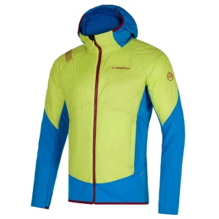 La Sportiva Hybrid Jacket Cambrenas 2.0 (lightweight, windproof) lime green/electric blue men's