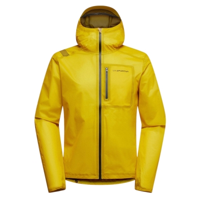 La Sportiva Trail Running Jacket Ethereal Pro (Hard Shell, Waterproof) Yellow Men's