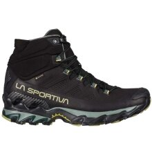 La Sportiva Ultra Raptor II Mid Leather GTX Hiking Shoes (Fast-Hiking, Nubuck Leather, Waterproof) black Men's