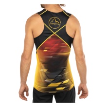 La Sportiva Running Tank Top Slipstream (breathable, reflective details) black/yellow/red men's