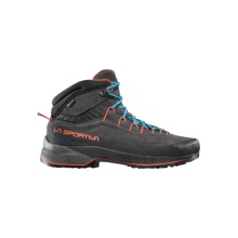 La Sportiva Hiking Shoes TX 4 Evo Mid GTX (Approach, Waterproof, Mid-High) Carbon Grey/Cherry Men