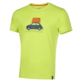 La Sportiva Wander/Leisure T-shirt Cinquecento (Cotton, lightweight) lime yellow Men's