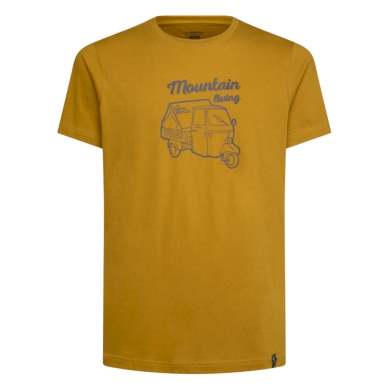 La Sportiva Hiking/Recreation T-shirt Ape - Mountain Living - (Cotton) savannah yellow Men's