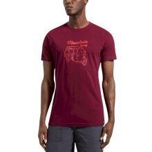 La Sportiva Hiking/Recreation T-shirt Ape - Mountain Living - (Cotton) burgundy Men's